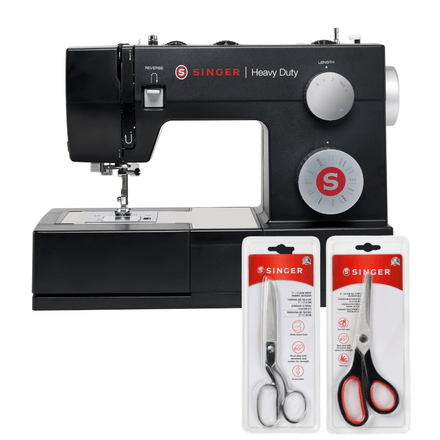 Kit Máquina de Costura HD4423 Sterling e Tesoura 7" Tecido e Tesoura Multiuso Preta