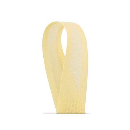 Viés de Algodao Destaque 9000 24mm (estreito) Rolo com 50 Metros Amarelo Bebe 26