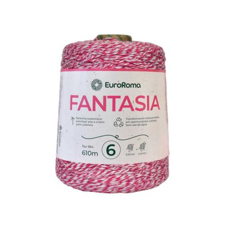Barbante Fantasia EuroRoma N6 Rolo com 610 Metros