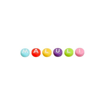 Micanga de Letras Luli LTA110 4x7mm Pacote com 250g