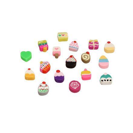 Micanga Fimo de Doces Luli F4 Pacote com 100un