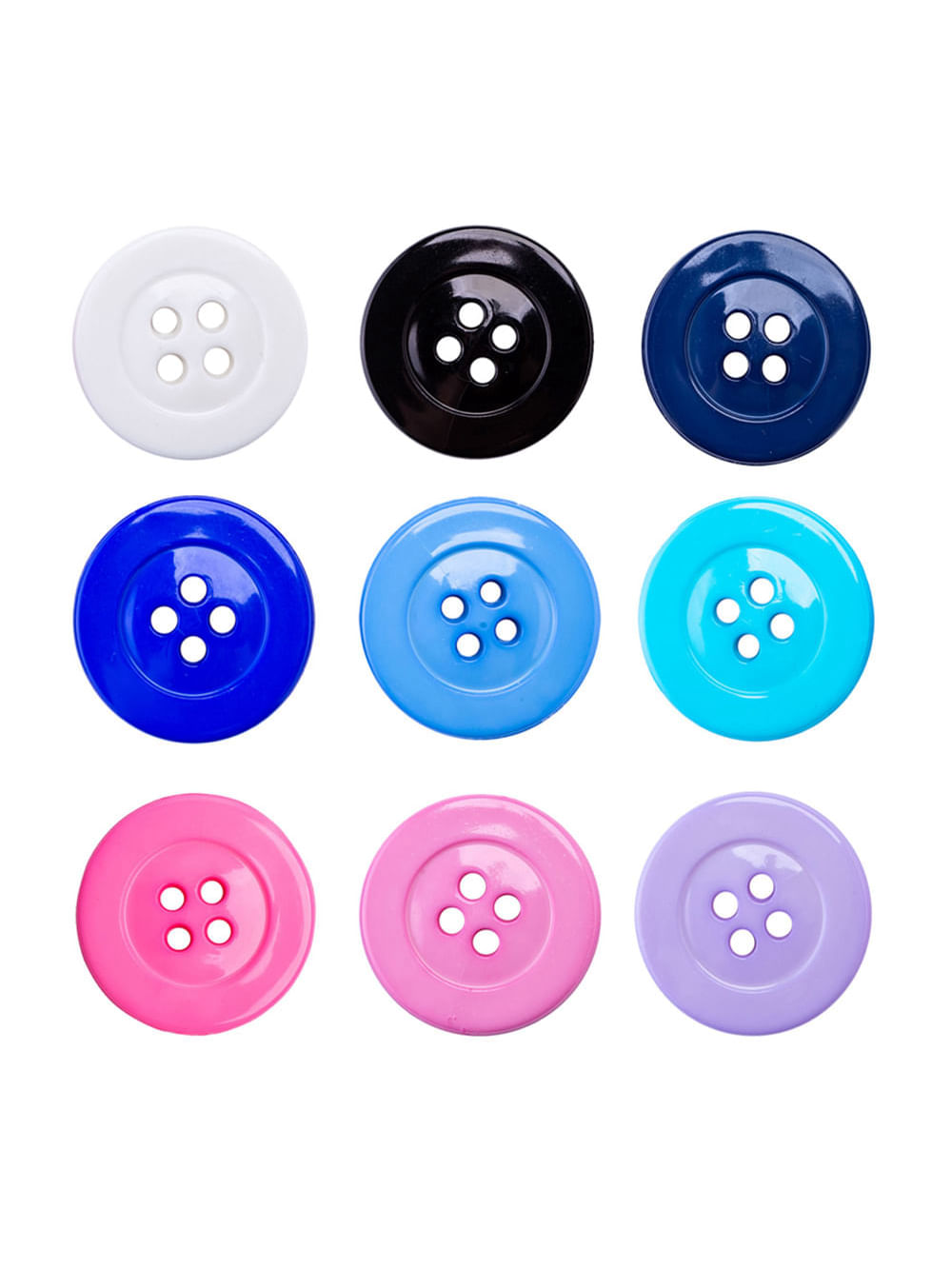 Encontraproduto.com.br - Botao 4 Furos Disco Voador Sortido 9186 32 20mm Pacote com 50un