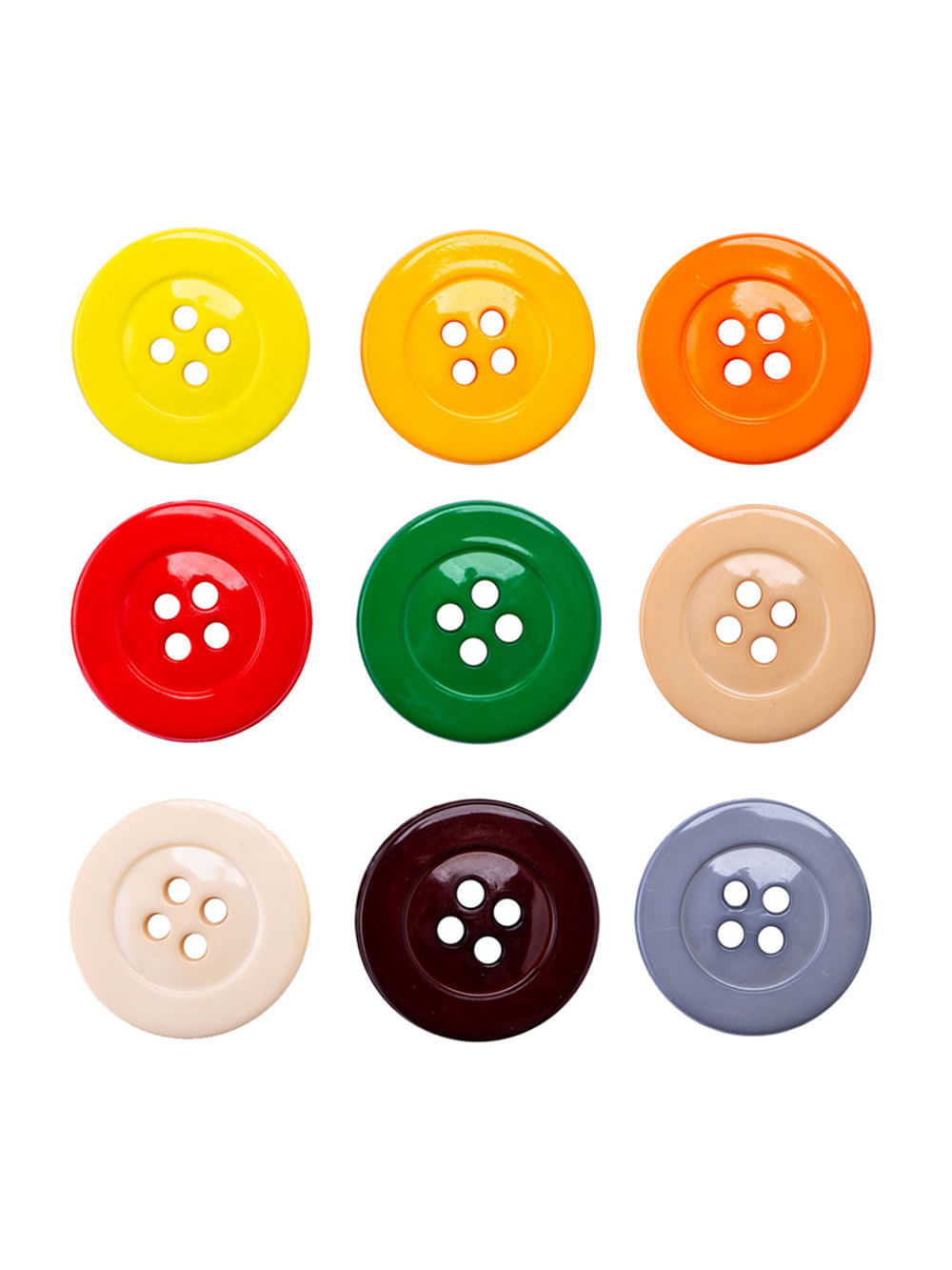 Encontraproduto.com.br - Botao 4 Furos Disco Voador Sortido 9186 32 20mm Pacote com 50un