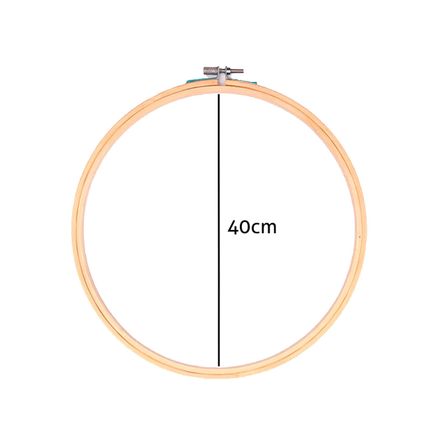 Bastidor de Madeira para Bordado com Tarracha Luli 40cm