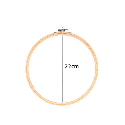 Bastidor de Madeira para Bordado com Tarracha Luli 22cm