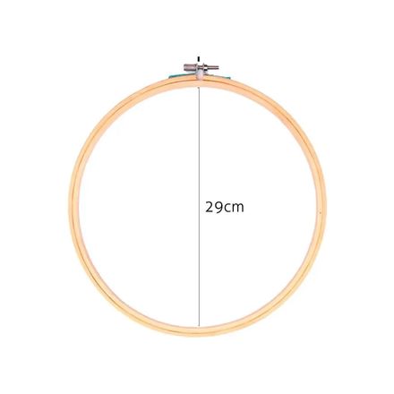 Bastidor de Madeira para Bordado com Tarracha Luli 29cm