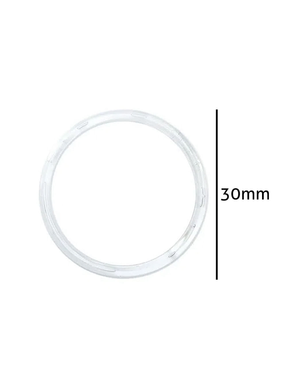 Argola de Plastico Ritas A030 Pacote com 72un Transparente