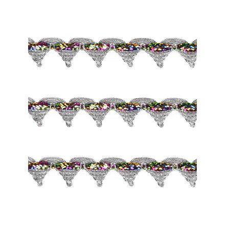 Passamanaria Metalizada Luli 19mm TM-009 Peca com 20 Metros