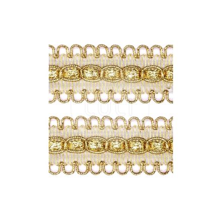 Passamanaria Metalizada Luli 27mm 9174 Peca com 10 Metros