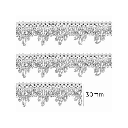 Passamanaria Metalizada Luli 30mm 8376 Peca com 10 Metros