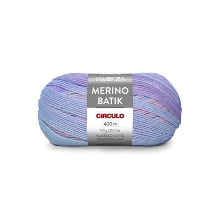 Fio Merino Batik Circulo Novelo com 400 Metros