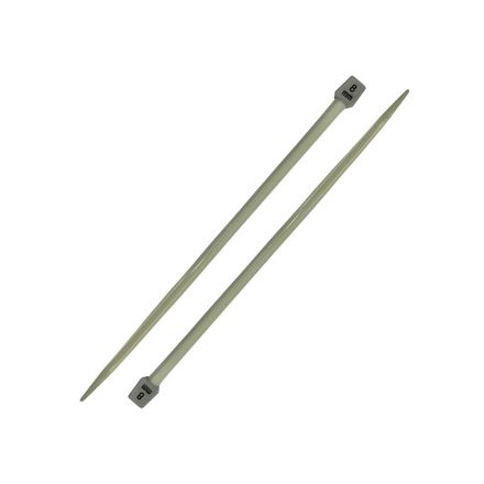 Agulha de Trico de Aluminio Luli 8mm com 25cm 1 Par