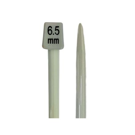 Agulha de Trico de Aluminio Luli 6,5mm com 25cm 1 Par