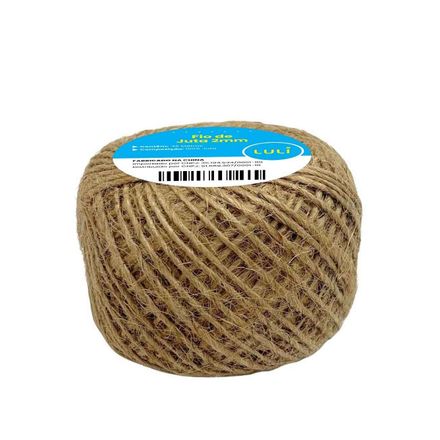 Cordao de Juta Luli 2mm 0098 Rolo com 45 Metros