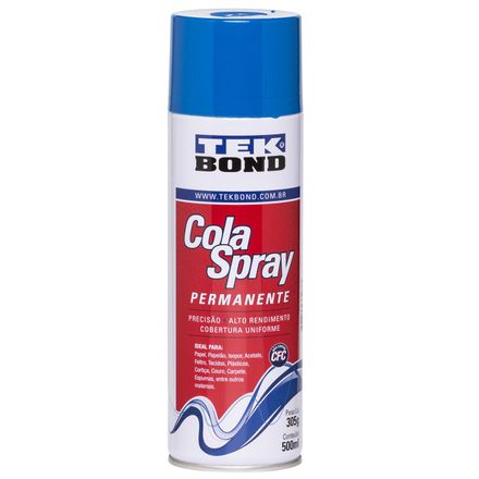 Cola Aerosol Permanente Tek Bond Lata com 500ml