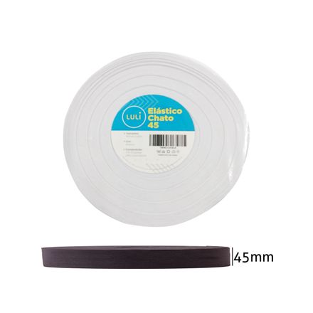 Elastico Chato Luli 45mm Rolo com 25 Metros