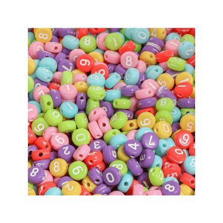 Micanga de Numeros Luli LTC105 Pacote com 250g