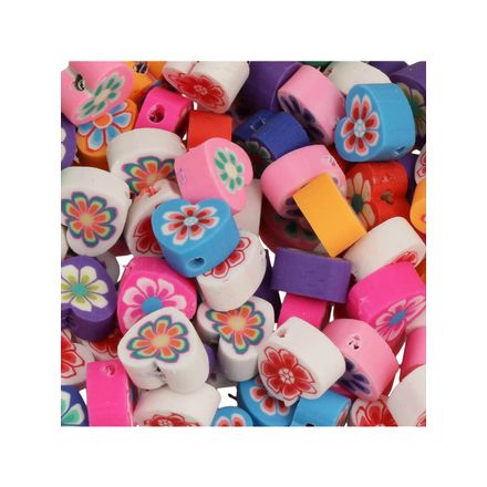 Micanga Fimo de Flores Luli F14 Pacote com 100un