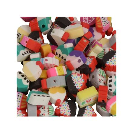 Micanga Fimo de Doces Luli F4 Pacote com 100un