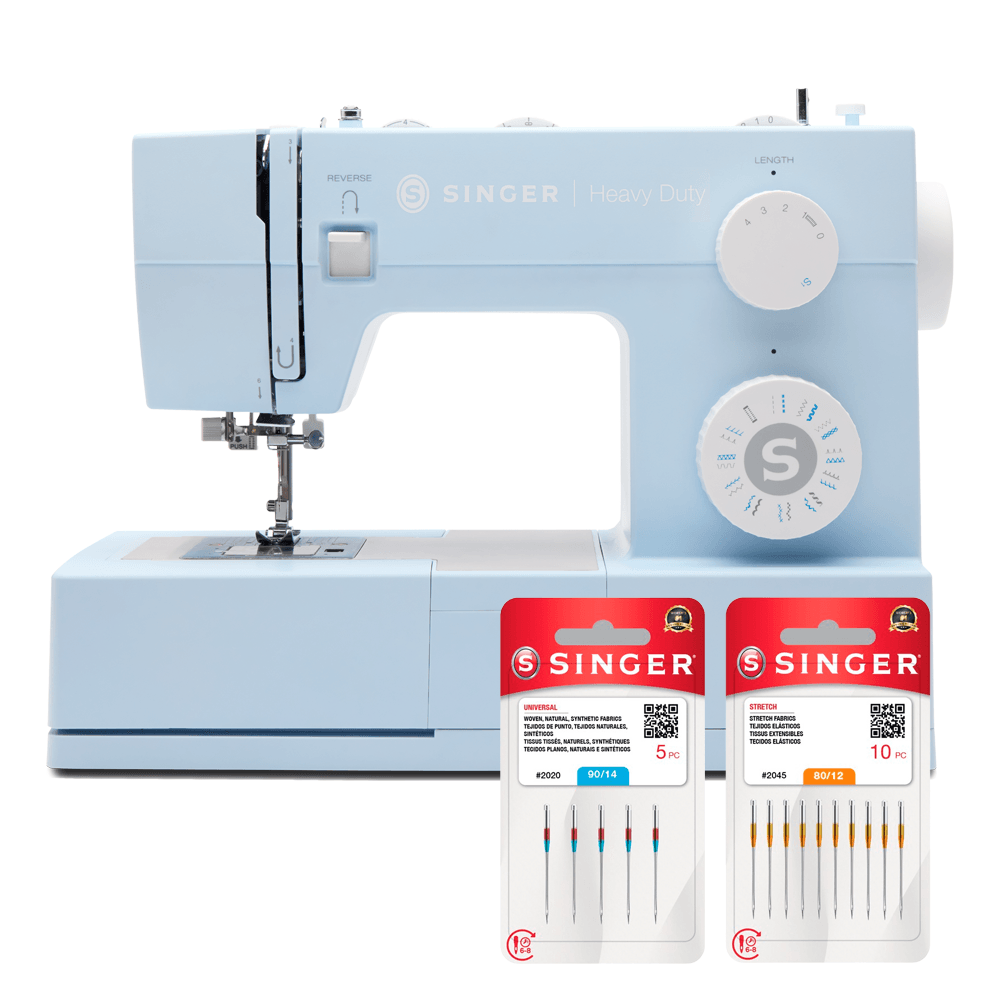 Kit Máquina de Costura Facilita Pro Blue 4423 e Blister de Agulhas