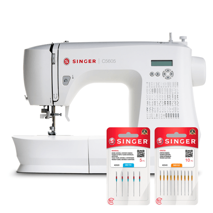 Kit Máquina de Costura C5605 e Blisters de Agulhas
