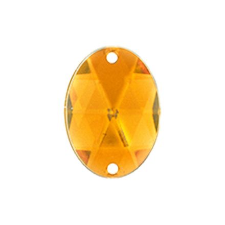 Chaton para Costura Oval 2FE 18x25mm Aquarela pacote com 50un