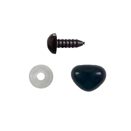 Focinho para Amigurumi Luli com Trava 7X9mm 100un