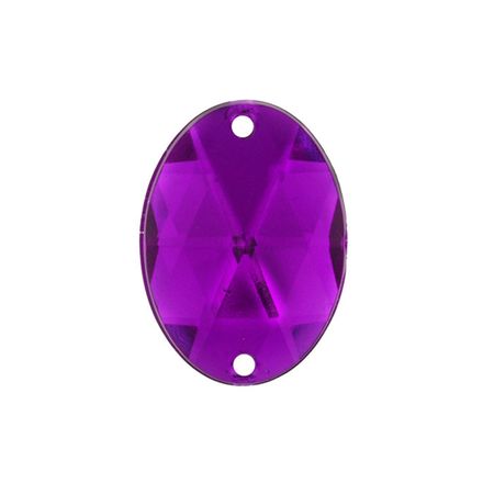 Chaton para Costura Oval 2FE 18x25mm Aquarela pacote com 50un