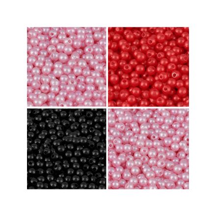 Perola Colorida ABS Luli 4mm Pacote com 500g