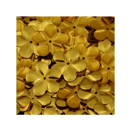 Lantejoula de Flor Metalizada 14mm Lantecor 118 Pacote com 1000un