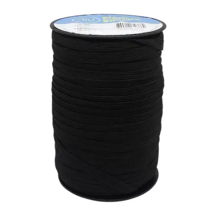 Elástico Chato Luli 9mm Rolo com 100 Metros