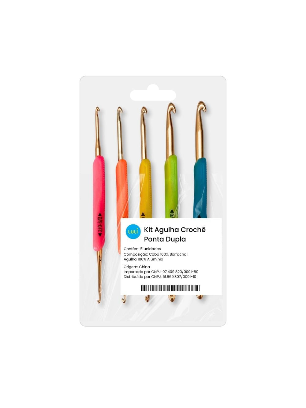 Kit de Agulhas de Croche Dupla Pacote com 5un