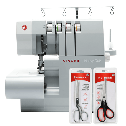 Kit Máquina Overloque 14HD854 + Tesoura 8" Tecido e Tesoura Multiuso Preta