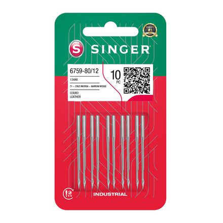 Agulha Industrial 6759 Ponta Diamante - Máquina Reta