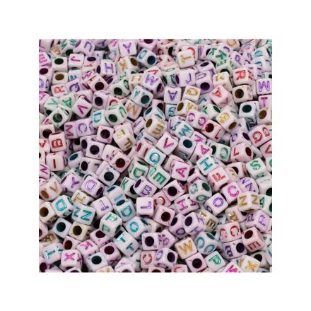 Micanga de Letras L5 Luli 6mm pacote com 500g