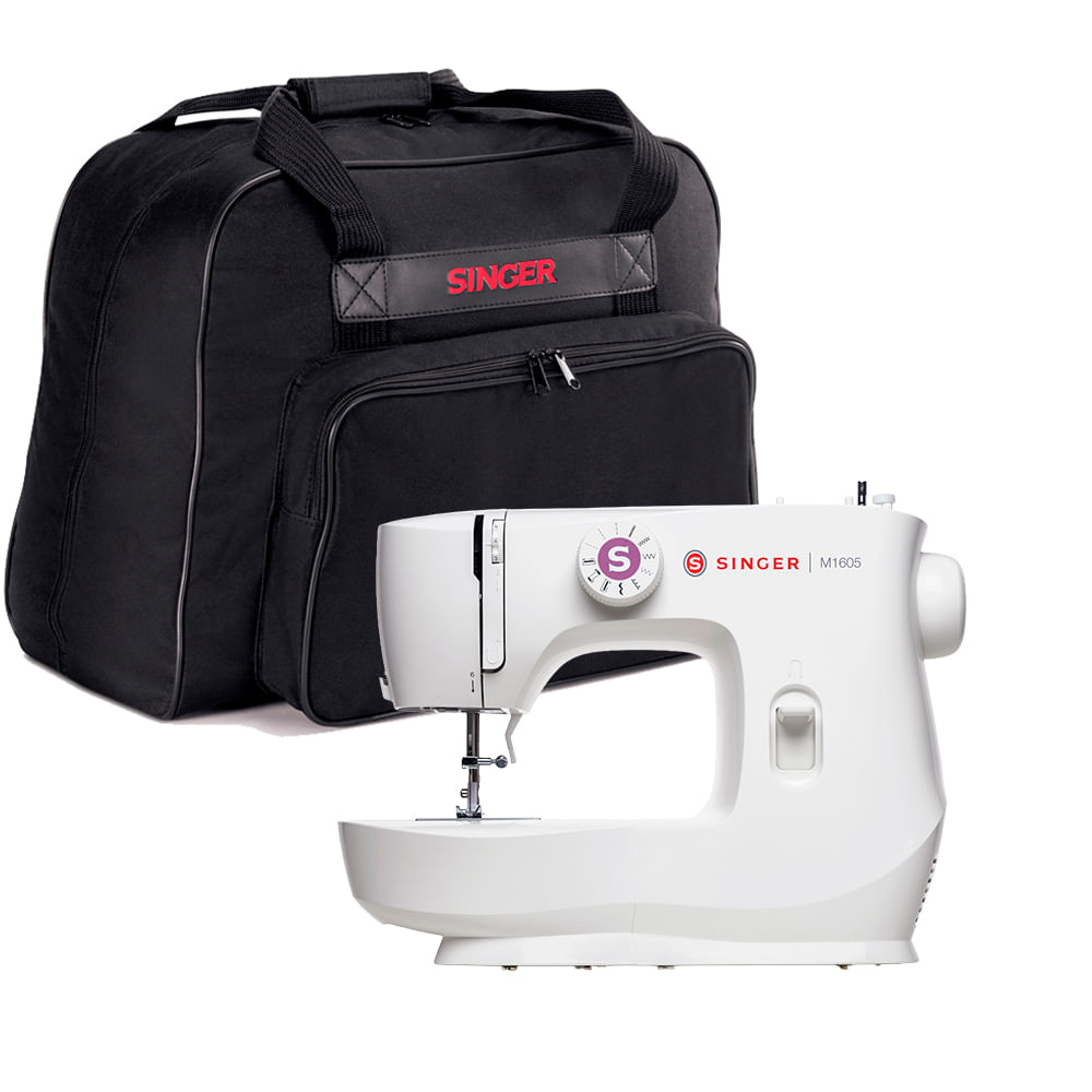 Kit Máquina de Costura M1605 e Bolsa de Transporte Singer