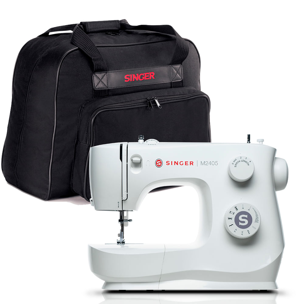 Kit Máquina de Costura M2405 e Bolsa de Transporte Singer