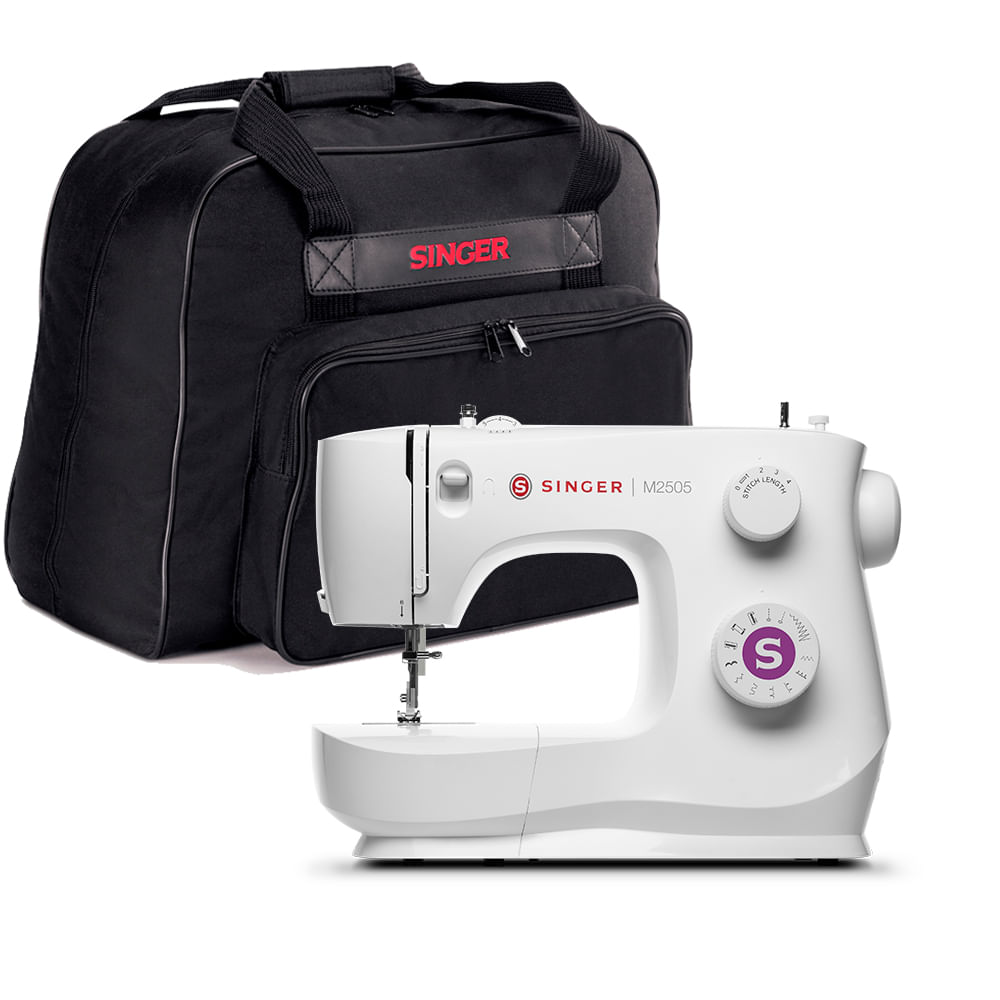 Kit Máquina de Costura M2505 e Bolsa de Transporte Singer