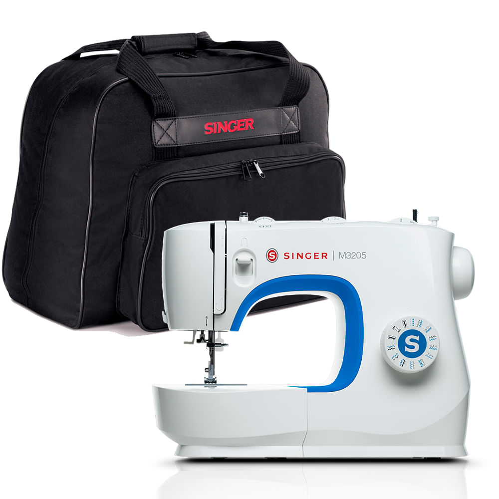 Kit Máquina de Costura M3205 e Bolsa de Transporte Singer