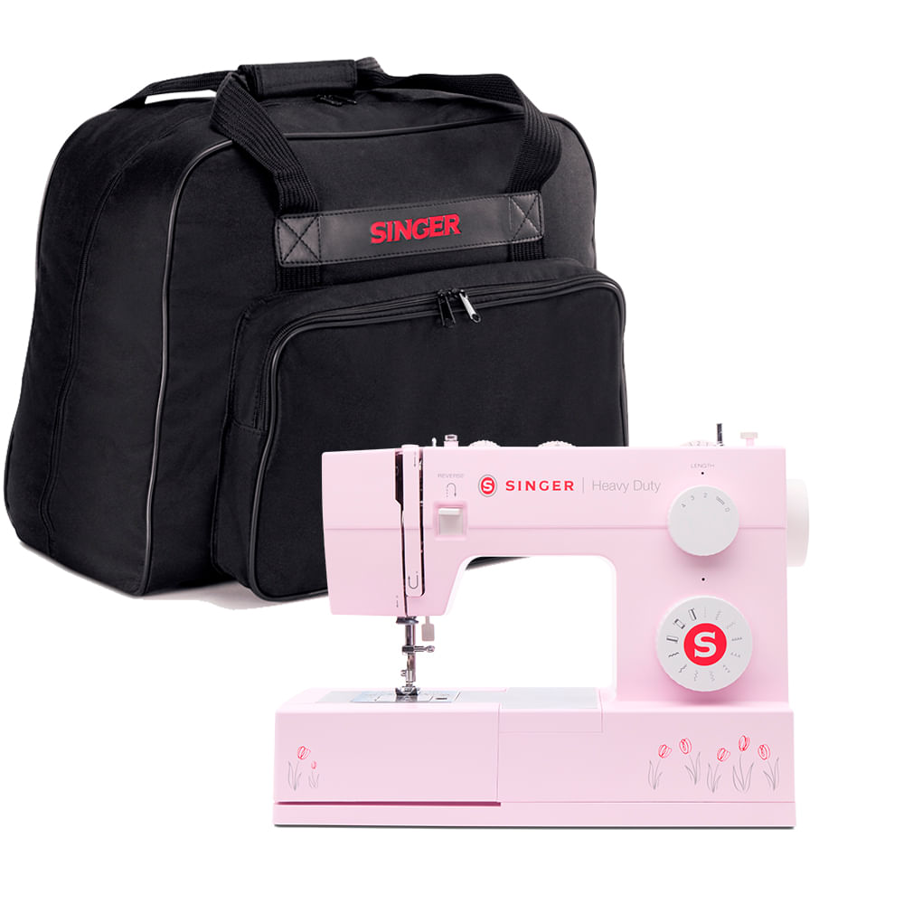 Kit Máquina de Costura HD4411 Tulip e Bolsa de Transporte Singer