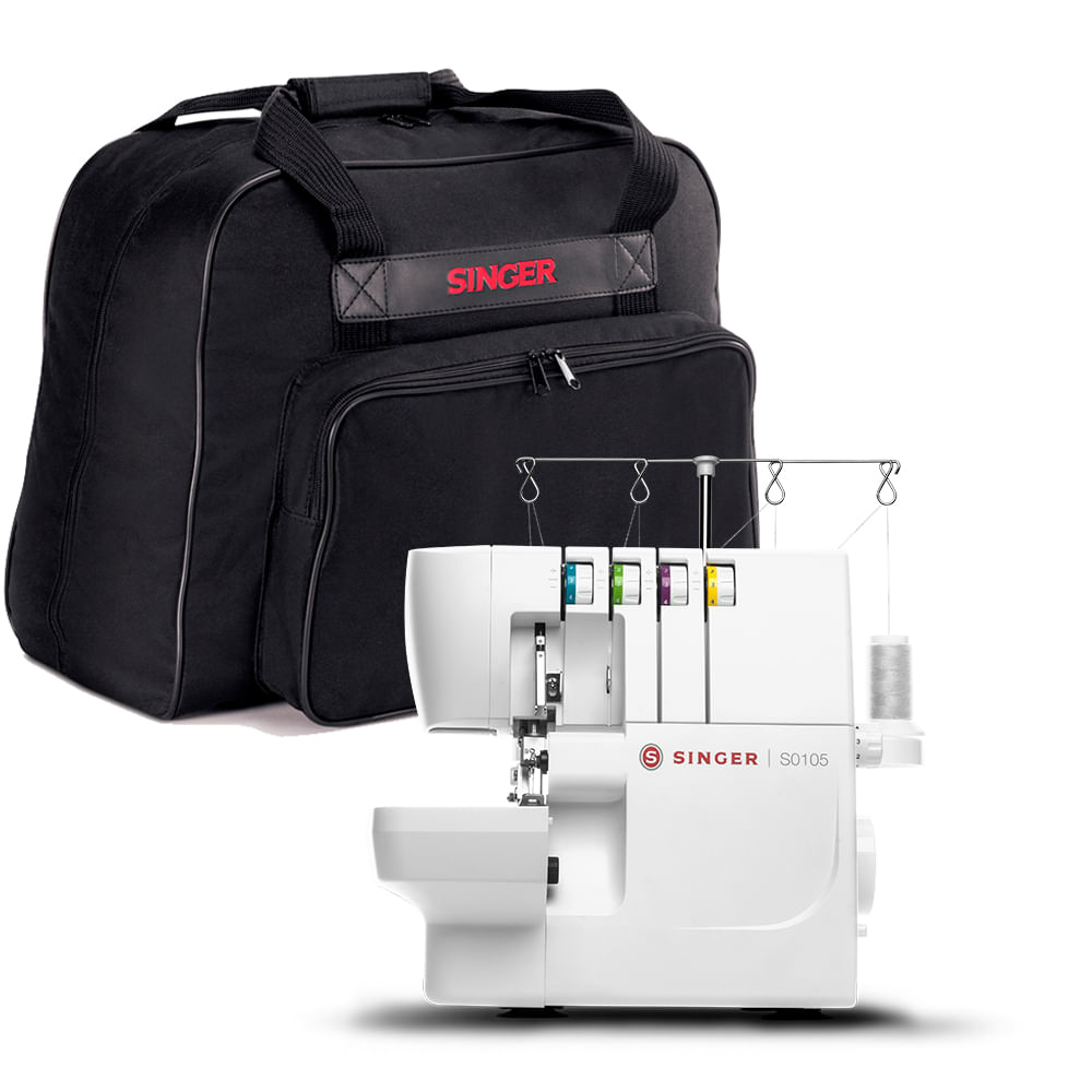 Kit Máquina Overloque S0105 e Bolsa de Transporte Singer