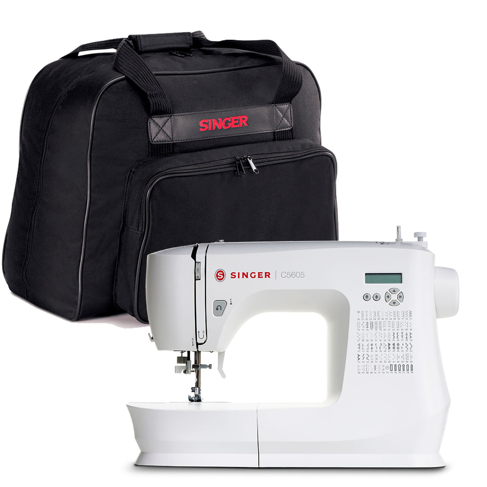 Kit Máquina de Costura C5605 e Bolsa de Transporte Singer